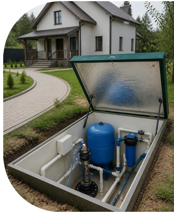 Автономное водоснабжение дома в Благовещенске от 155790 р. | АПаруса-Бгв